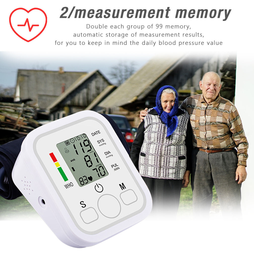 Automatic Upper Arm Blood Pressure Monitor with Voice